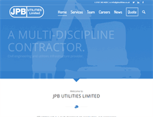 Tablet Screenshot of jpbutilities.co.uk